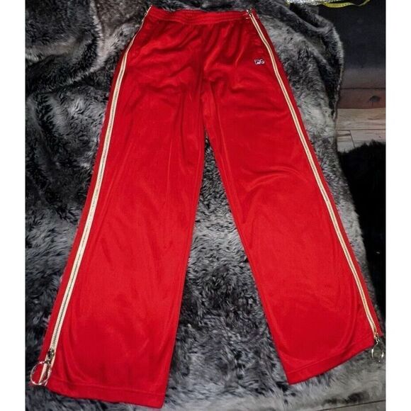 Fila x Pierre Cardin Urban Outfitters Red Track Pants in Size Large,unisex - Picture 13 of 14